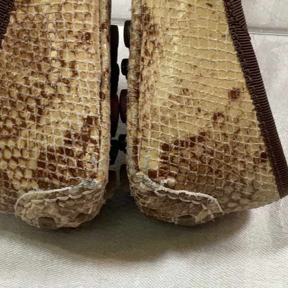 Sperry Snake Skin Leather Flat, Size 8 - Picture 10 of 16